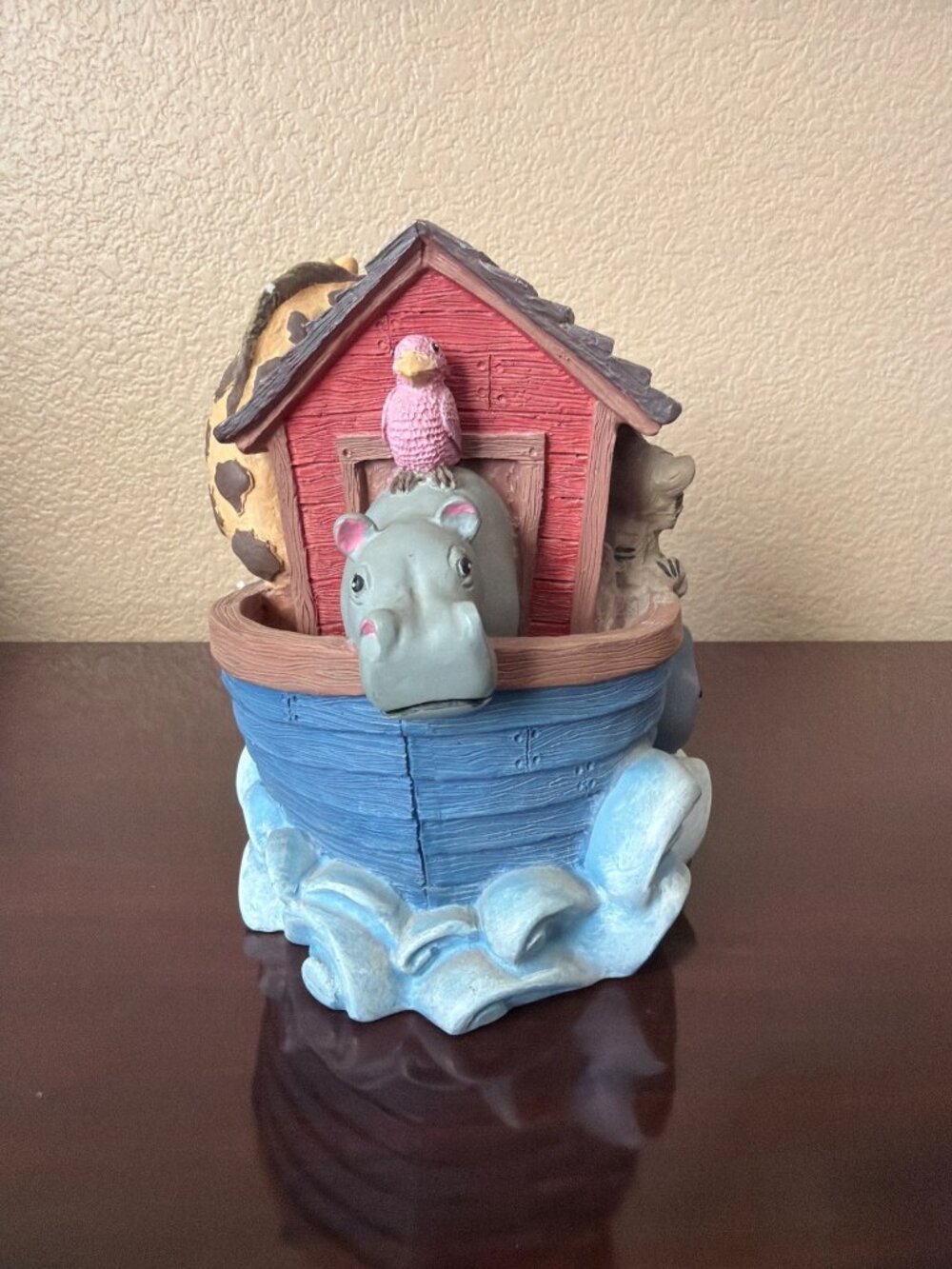 Vintage 1993 Figi Graphics Noah's Ark Resin Piggy Bank Nursery Decor - Picture 2 of 15